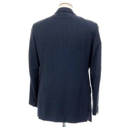 【中古】イザイア ISAIA ウール テーラードジャケット ネイビー【サイズ46】【 状態ランクC 】【 メンズ 】