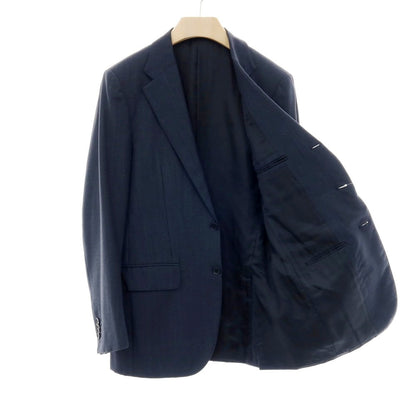 【中古】イザイア ISAIA ウール テーラードジャケット ネイビー【サイズ46】【 状態ランクC 】【 メンズ 】
