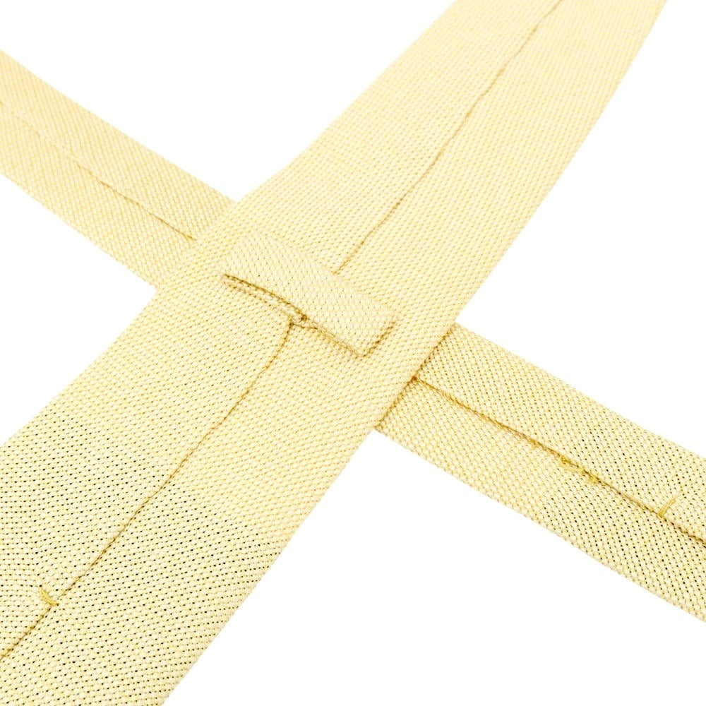 【中古】ニッキー nicky シルク 無地ネクタイ イエロー【 状態ランクC 】【 メンズ 】