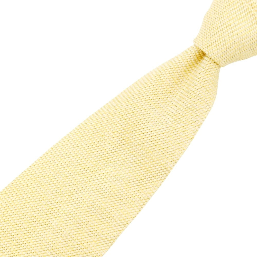 【中古】ニッキー nicky シルク 無地ネクタイ イエロー【 状態ランクC 】【 メンズ 】