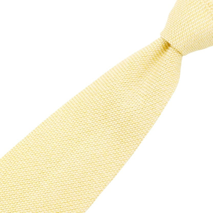 【中古】ニッキー nicky シルク 無地ネクタイ イエロー【 状態ランクC 】【 メンズ 】