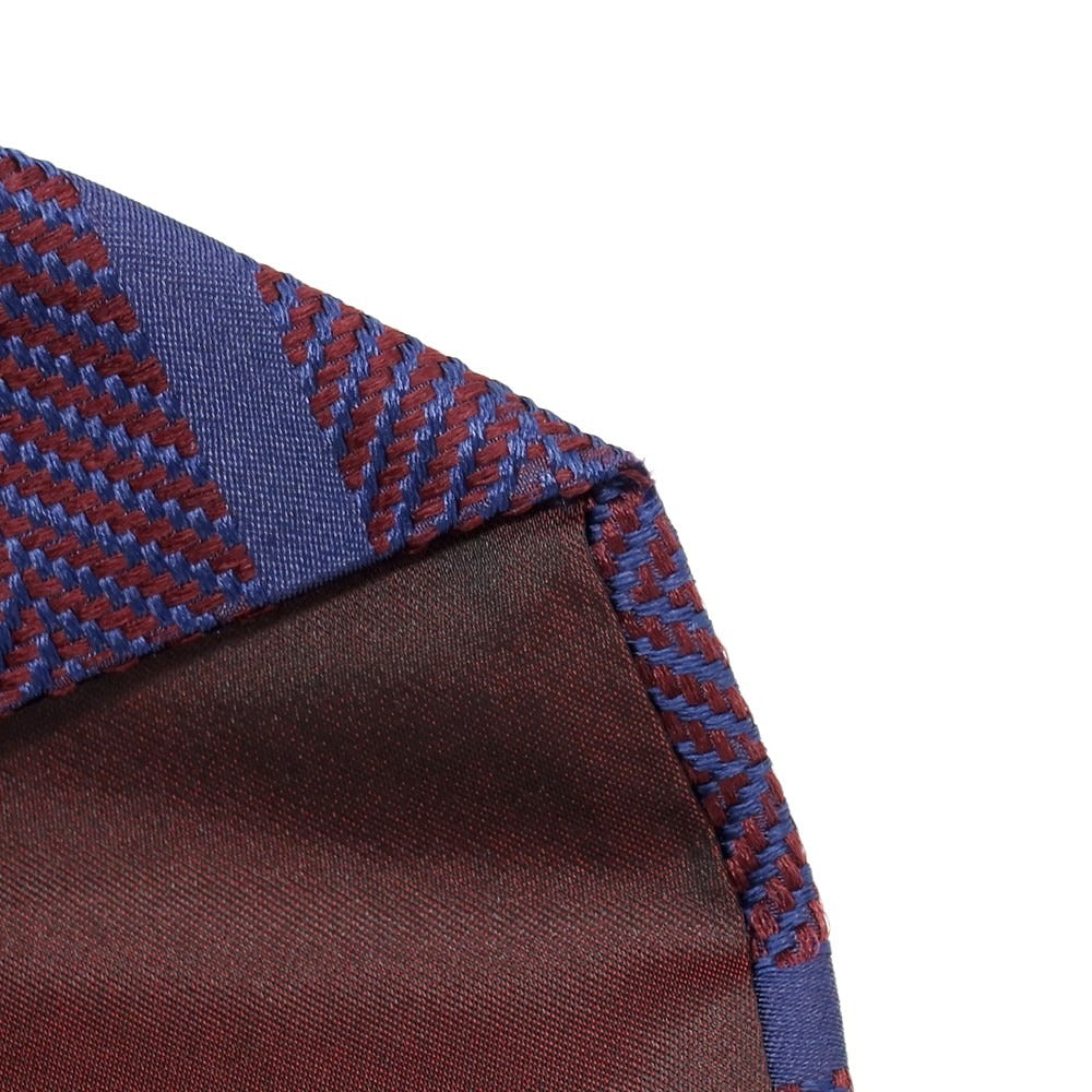 【中古】ソブリン SOVEREIGN シルク ストライプ柄ネクタイ ボルドーxネイビー【 状態ランクB 】【 メンズ 】