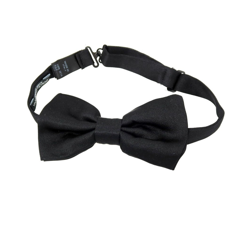 【中古】ドルチェアンドガッバーナ DOLCE&amp;GABBANA シルク ボウタイ ブラック【 状態ランクB 】【 メンズ 】