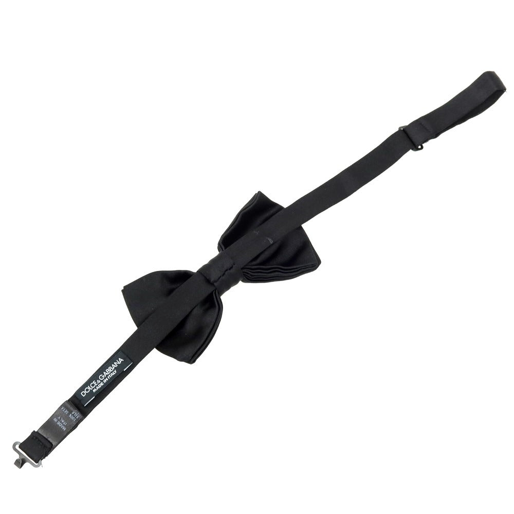 【中古】ドルチェアンドガッバーナ DOLCE&amp;GABBANA シルク ボウタイ ブラック【 状態ランクB 】【 メンズ 】