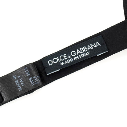 【中古】ドルチェアンドガッバーナ DOLCE&amp;GABBANA シルク ボウタイ ブラック【 状態ランクB 】【 メンズ 】