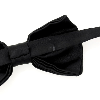 【中古】ドルチェアンドガッバーナ DOLCE&amp;GABBANA シルク ボウタイ ブラック【 状態ランクB 】【 メンズ 】