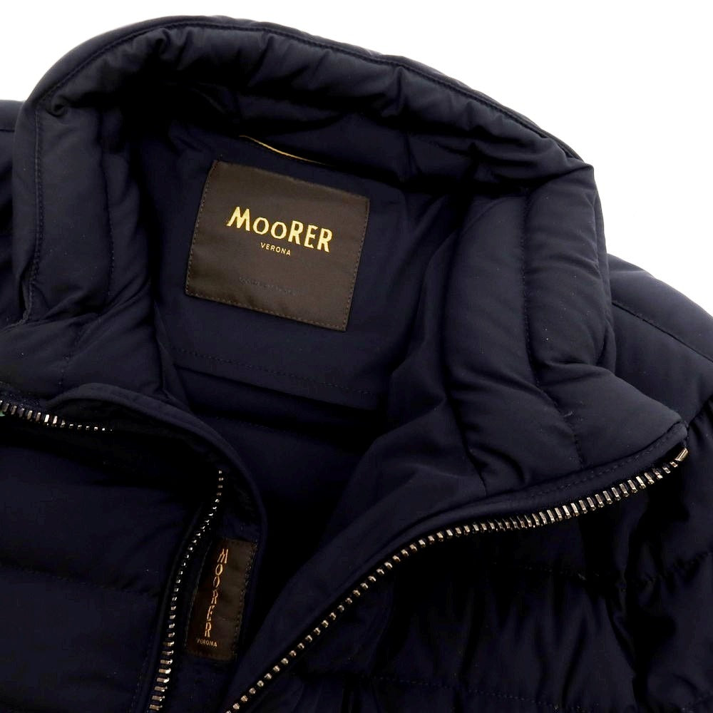 【中古】ムーレー MOORER RAY-KN ナイロン ダウンジャケット ネイビー【 サイズ46 】【 状態ランクB 】【 メンズ 】