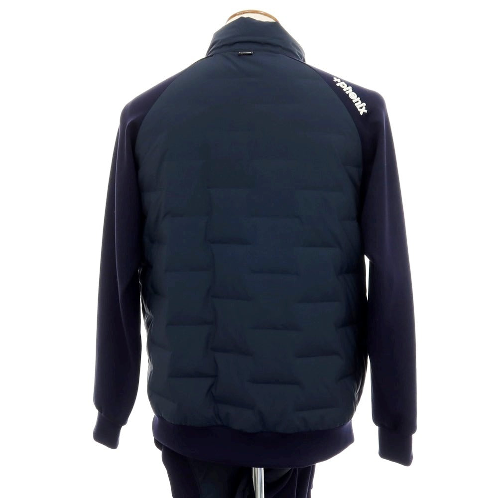 【中古】プラスフェニックス Plus Phenix ポリエステル ダウン セットアップ ネイビー【サイズM/M】【 状態ランクB 】【 メンズ 】