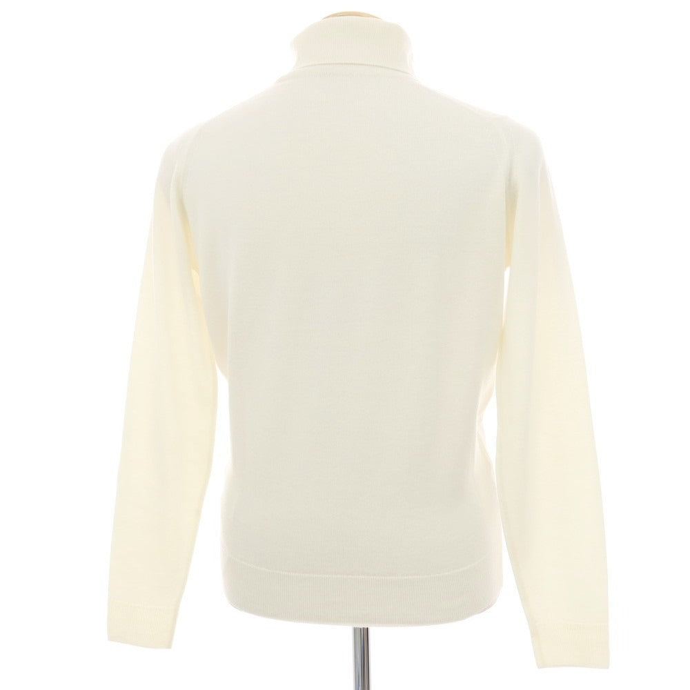 【中古】ジョンスメドレー JOHN SMEDLEY ウール タートルネック プルオーバーニット オフホワイト【サイズS】【 状態ランクB 】【 メンズ 】