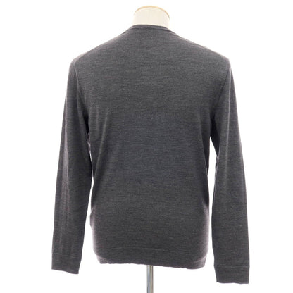 【中古】ドルモア DRUMOHR ハイゲージ ウール クルーネック プルオーバーニット グレー【サイズ46】【 状態ランクB 】【 メンズ 】