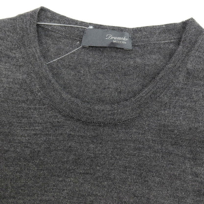 【中古】ドルモア DRUMOHR ハイゲージ ウール クルーネック プルオーバーニット グレー【サイズ46】【 状態ランクB 】【 メンズ 】
