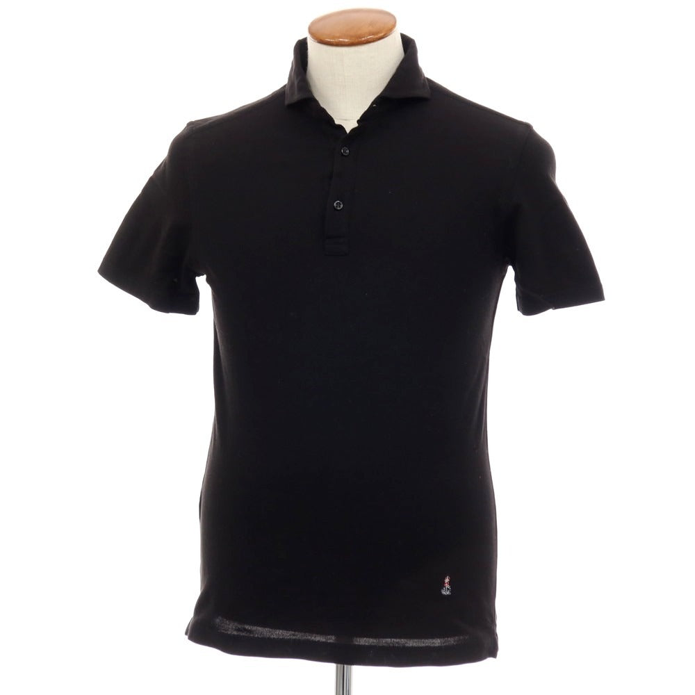 【中古】ギローバー GUY ROVER コットン 半袖ポロシャツ ブラック【サイズM】【 状態ランクB 】【 メンズ 】
