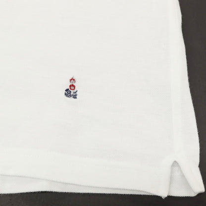 【中古】ギローバー GUY ROVER コットン 半袖ポロシャツ ホワイト【 M 】【 状態ランクB 】【 メンズ 】[APD]