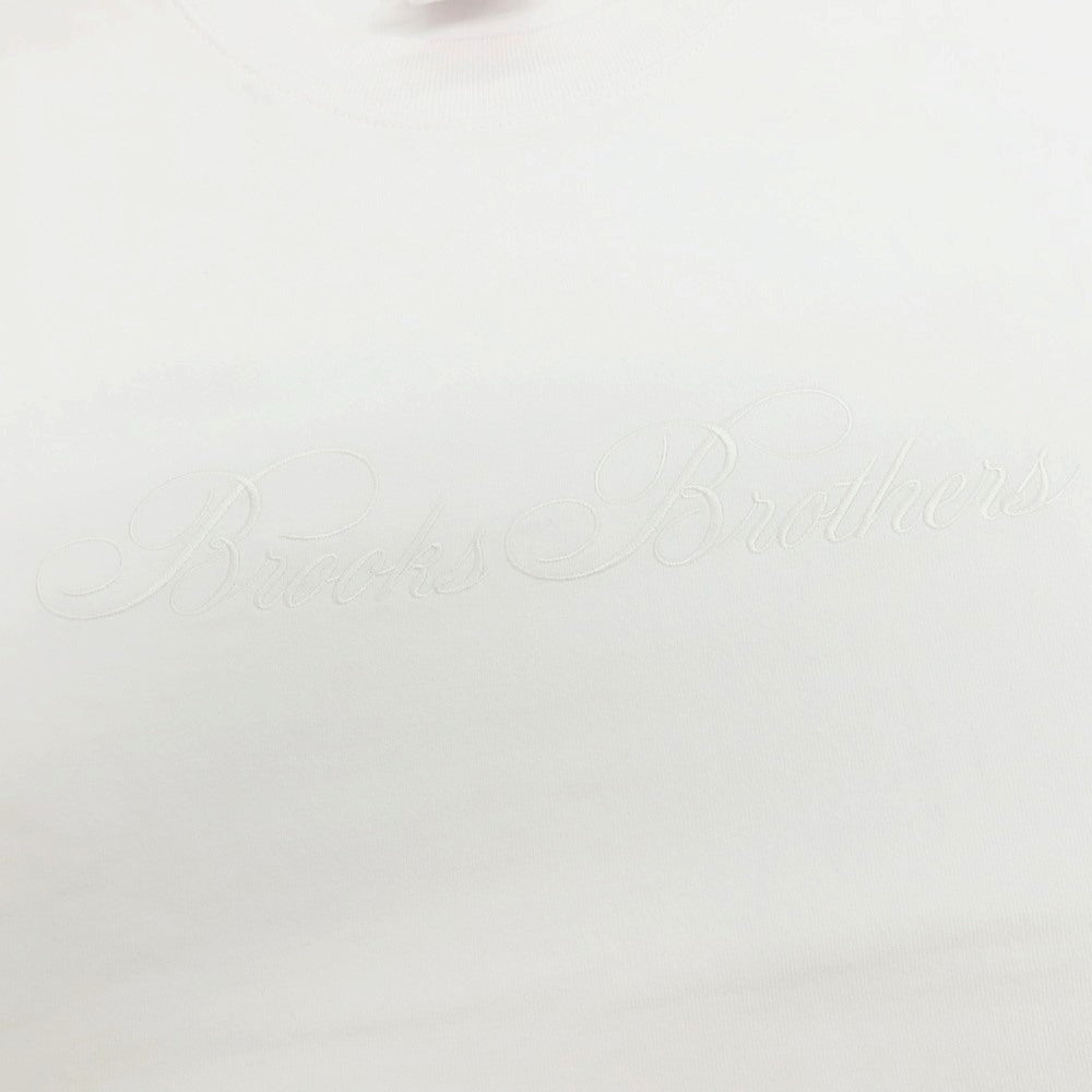 【中古】【未使用】ブルックスブラザーズ Brooks Brothers コットン クルーネック 長袖Ｔシャツ ホワイト【サイズS】【 状態ランクS 】【 メンズ 】