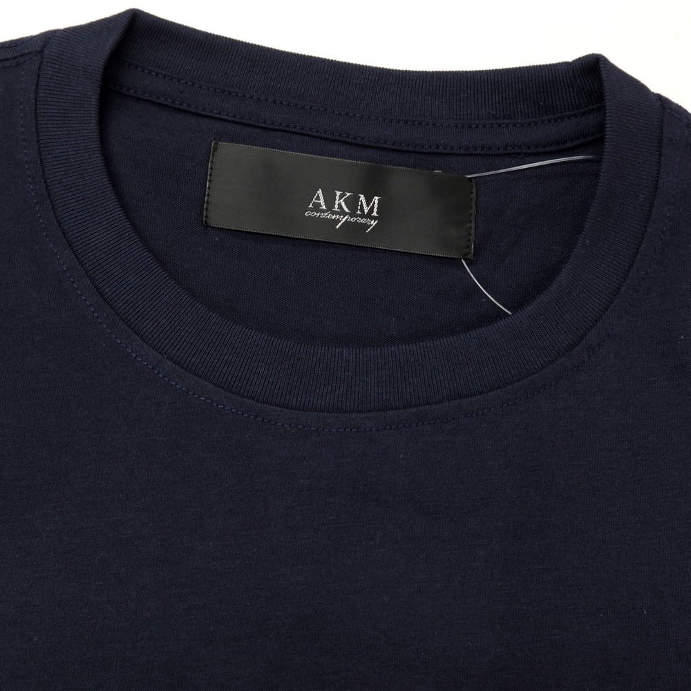 【中古】エーケーエム エイケイエム AKM ポリエステルコットン クルーネック 半袖Ｔシャツ ネイビー【 M 】【 状態ランクA 】【 メンズ 】[APD]