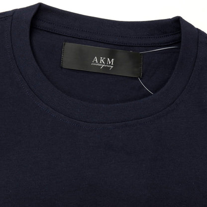 【中古】エーケーエム エイケイエム AKM ポリエステルコットン クルーネック 半袖Ｔシャツ ネイビー【 M 】【 状態ランクA 】【 メンズ 】[APD]