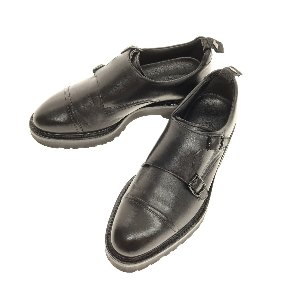 【中古】ダブルエイチ WH BEKKU HOMME別注 ダブルモンクストラップシューズ ブラック【サイズ7】【 状態ランクB 】【 メンズ 】