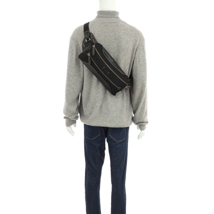 【中古】ダニエルアンドボブ Daniel &amp; Bob ナイロン系 レザー ボディバッグ ブラック【 状態ランクC 】【 メンズ 】