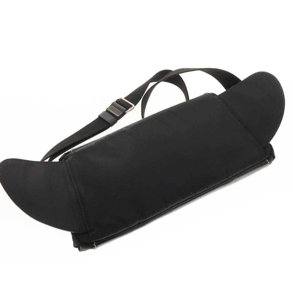 【中古】ダニエルアンドボブ Daniel &amp; Bob ナイロン系 レザー ボディバッグ ブラック【 状態ランクC 】【 メンズ 】
