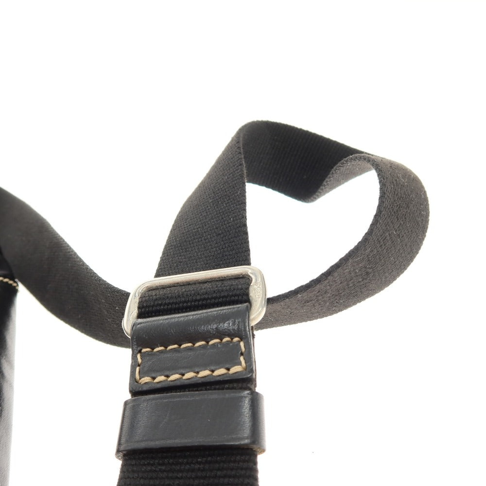 【中古】ダニエルアンドボブ Daniel &amp; Bob ナイロン系 レザー ボディバッグ ブラック【 状態ランクC 】【 メンズ 】