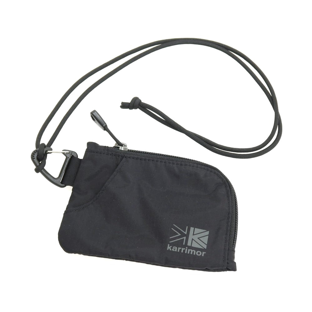 【中古】カリマー Karrimor TC team purse リップストップナイロン ネックウォレット ブラック【 状態ランクB 】【 メンズ 】