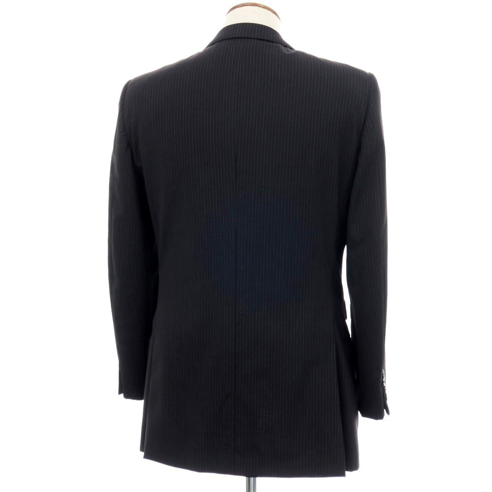 【中古】グッチ GUCCI ストレッチウール ストライプ テーラードジャケット ブラックxホワイト【サイズ46】【 状態ランクB 】【 メンズ 】