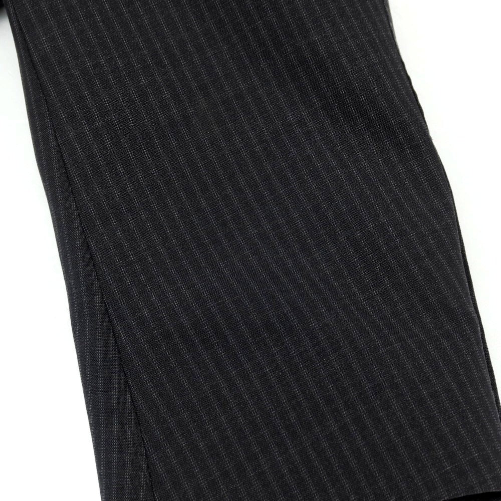 【中古】グッチ GUCCI ウール ストライプ テーラードジャケット ブラックxグレー【サイズ46】【 状態ランクB 】【 メンズ 】