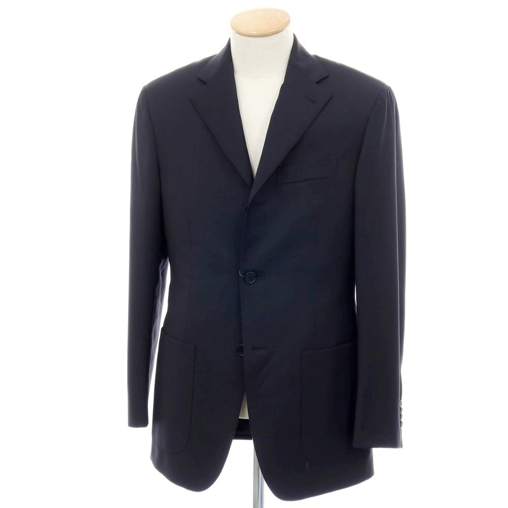 【中古】カンタレリ Cantarelli ウール テーラードジャケット ブラック【サイズ44】【 状態ランクB 】【 メンズ 】