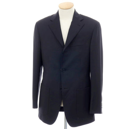 【中古】カンタレリ Cantarelli ウール テーラードジャケット ブラック【サイズ44】【 状態ランクB 】【 メンズ 】