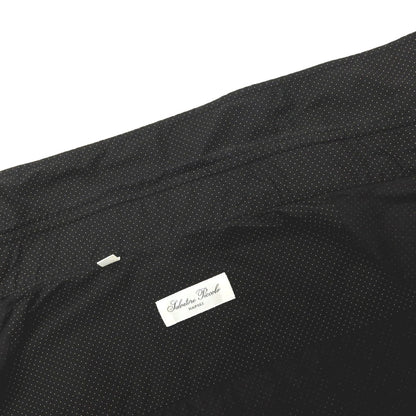 【中古】サルヴァトーレピッコロ Salvatore Piccolo コットン ピンドット カジュアルシャツ ブラック【サイズ39】【 状態ランクB 】【 メンズ 】