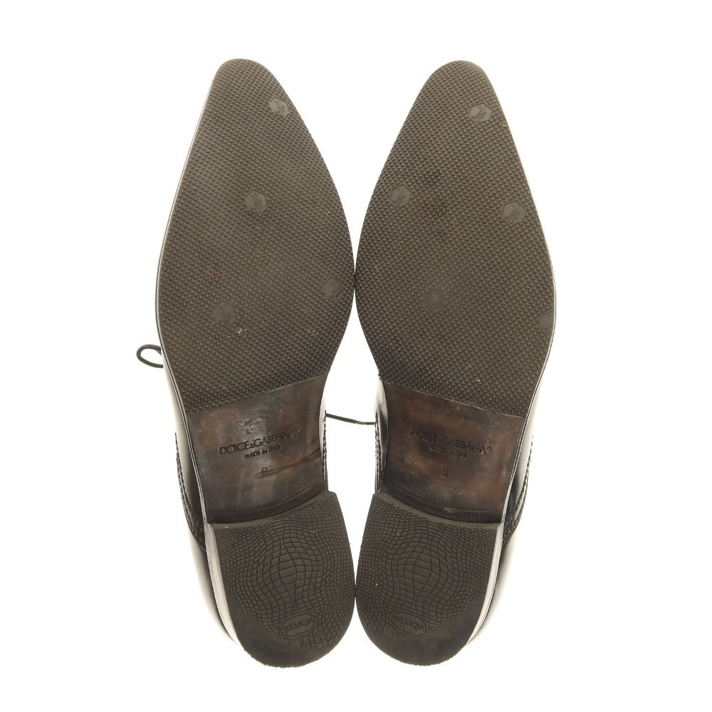 【中古】ドルチェアンドガッバーナ DOLCE&amp;GABBANA ドレスシューズ ブラック【 8 】【 状態ランクC 】【 メンズ 】[APD]
