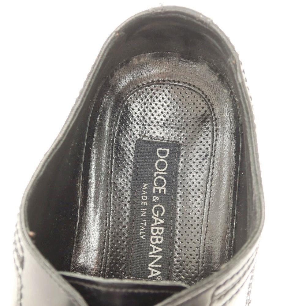 【中古】ドルチェアンドガッバーナ DOLCE&amp;GABBANA ドレスシューズ ブラック【 8 】【 状態ランクC 】【 メンズ 】[APD]