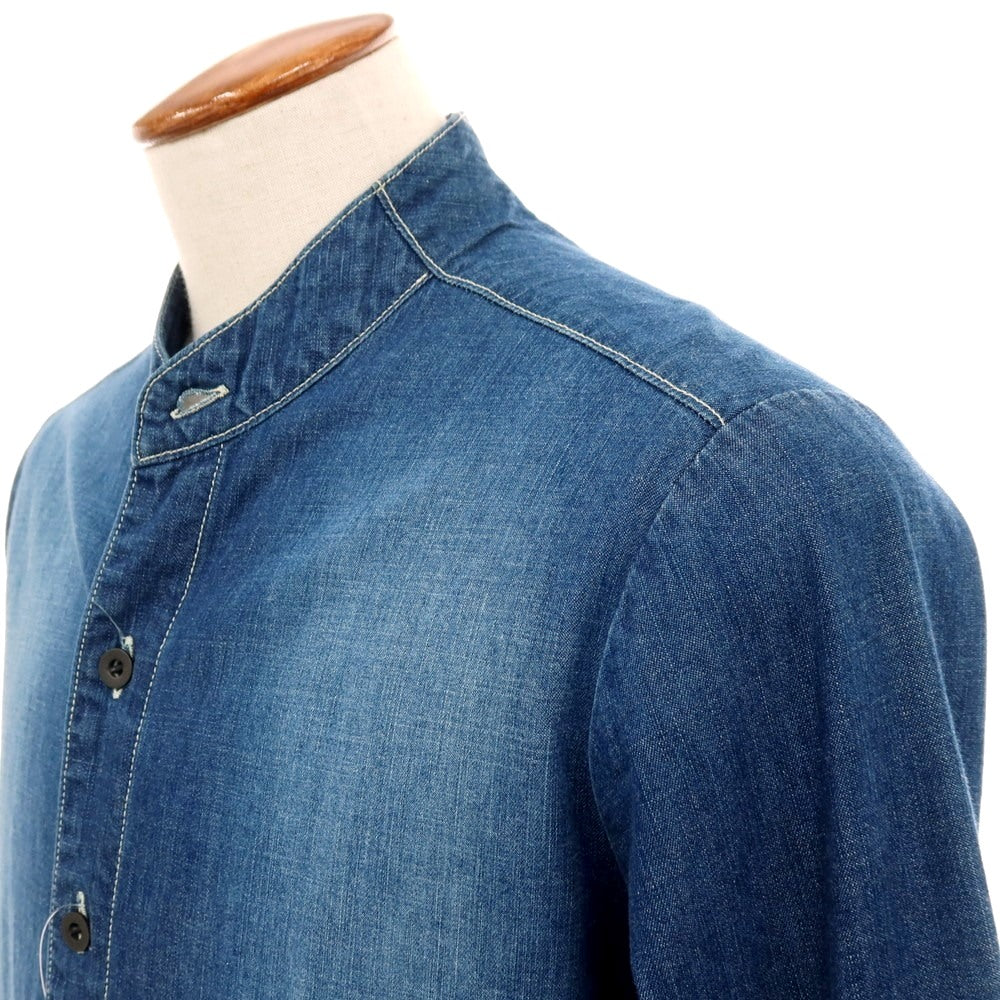 【中古】ヌードマサヒコマルヤマ nude:masahiko maruyama コットン デニム シャツロングコート ブルー【サイズ1】【 状態ランクB 】【 メンズ 】