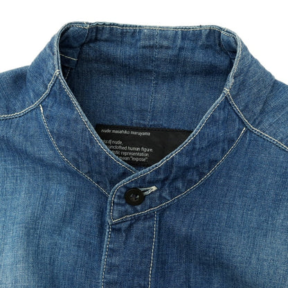 【中古】ヌードマサヒコマルヤマ nude:masahiko maruyama コットン デニム シャツロングコート ブルー【サイズ1】【 状態ランクB 】【 メンズ 】