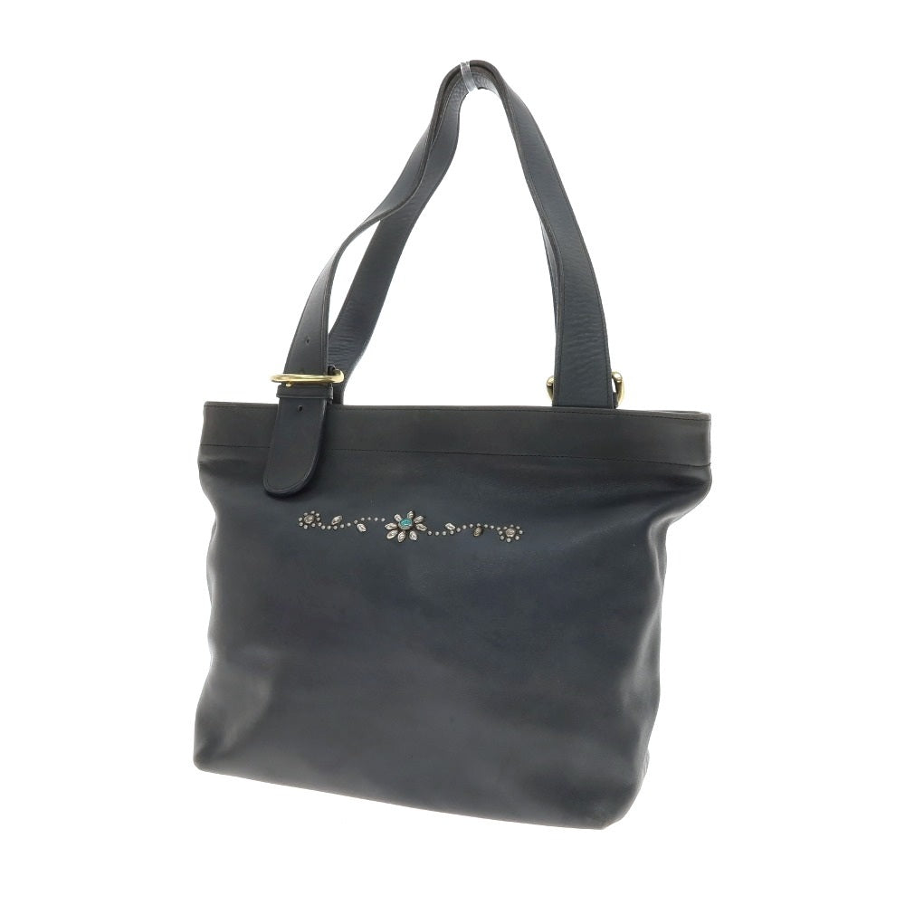 【中古】コーチ COACH レザー OLD REMAKE トートバッグ グレー【 状態ランクC 】【 ユニセックス 】