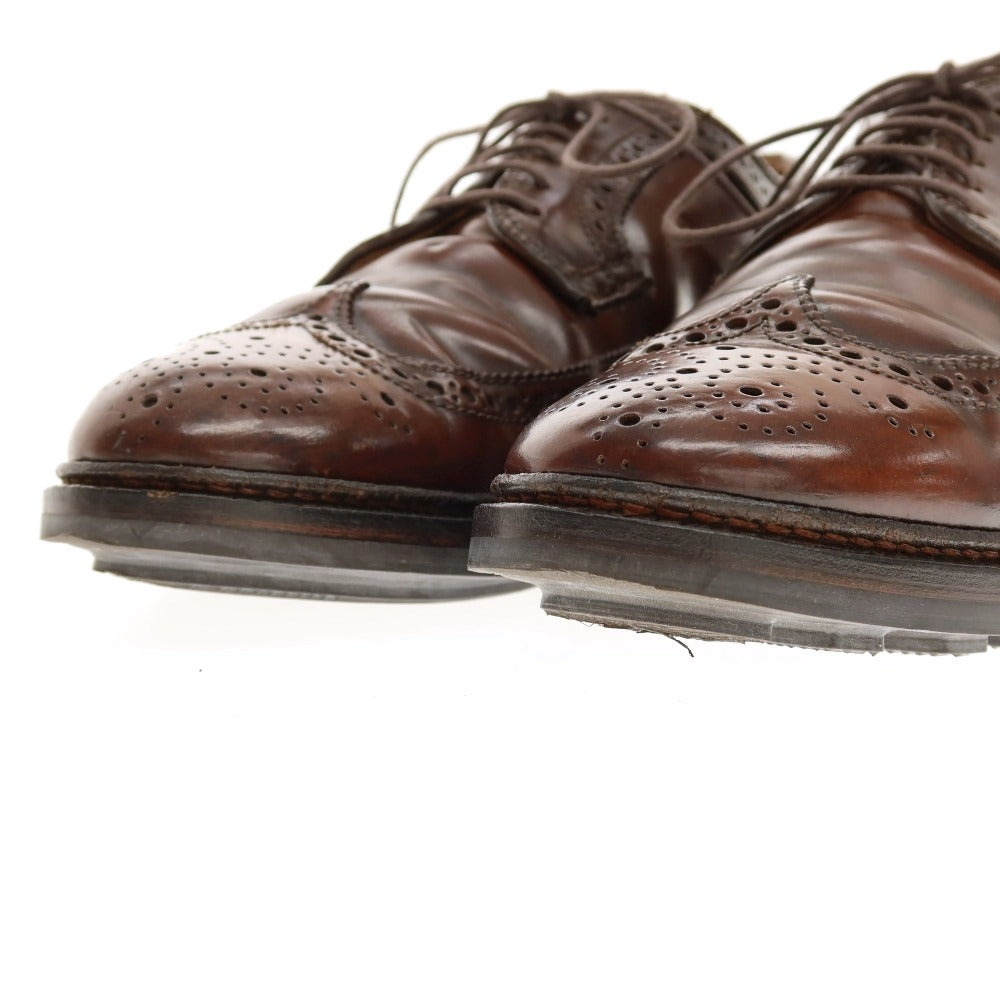 【中古】オールデン ALDEN 975 コードバン ロングウイングチップ ドレスシューズ ブラウン【サイズ7】【 状態ランクC 】【 メンズ 】