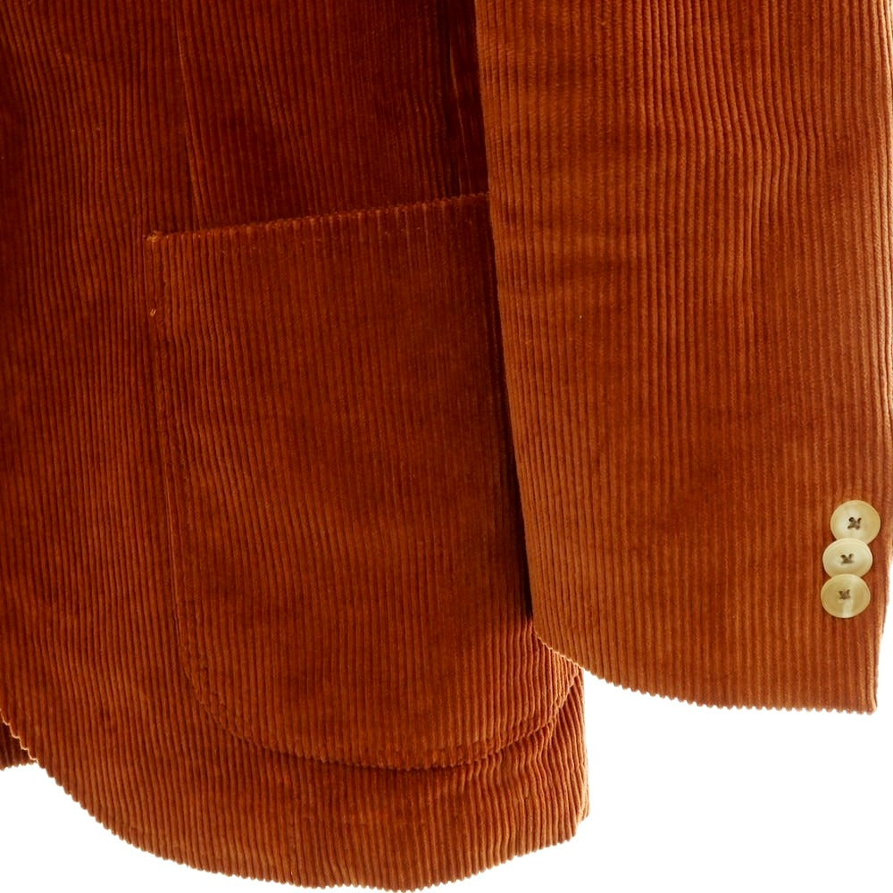 【中古】エリコフォルミコラ ERRICO FORMICOLA ストレッチコーデュロイ カジュアルジャケット オレンジブラウン【サイズ48】【 状態ランクB 】【 メンズ 】