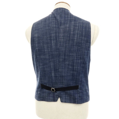 【中古】タリアトーレ TAGLIATORE TOMORROWLAND別注 コットンポリエステルポリウレタン カジュアル系ジレ ベスト ネイビー【サイズ48】【 状態ランクB 】【 メンズ 】