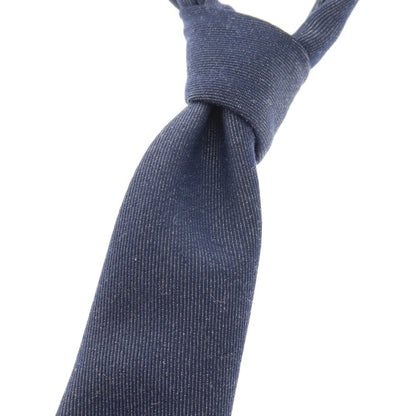 【中古】タイユアタイ TIE YOUR TIE セッテピエゲ ウール 無地ネクタイ ネイビー【 状態ランクB 】【 メンズ 】