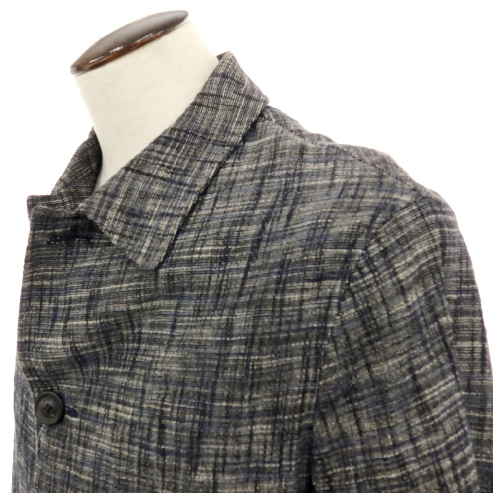 【中古】ティージャケット T-JACKET コットンナイロンポリウレタン ステンカラーコート ネイビー【サイズL】【 状態ランクC 】【 メンズ 】[CPD]