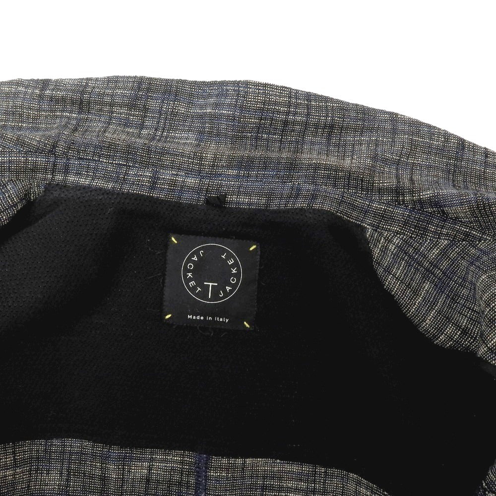 【中古】ティージャケット T-JACKET コットンナイロンポリウレタン ステンカラーコート ネイビー【サイズL】【 状態ランクC 】【 メンズ 】[CPD]