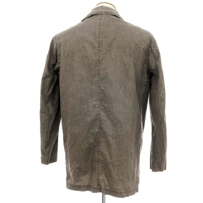 【中古】フェイ FAY リネン ステンカラーコート グレー【サイズL】【 状態ランクB 】【 メンズ 】