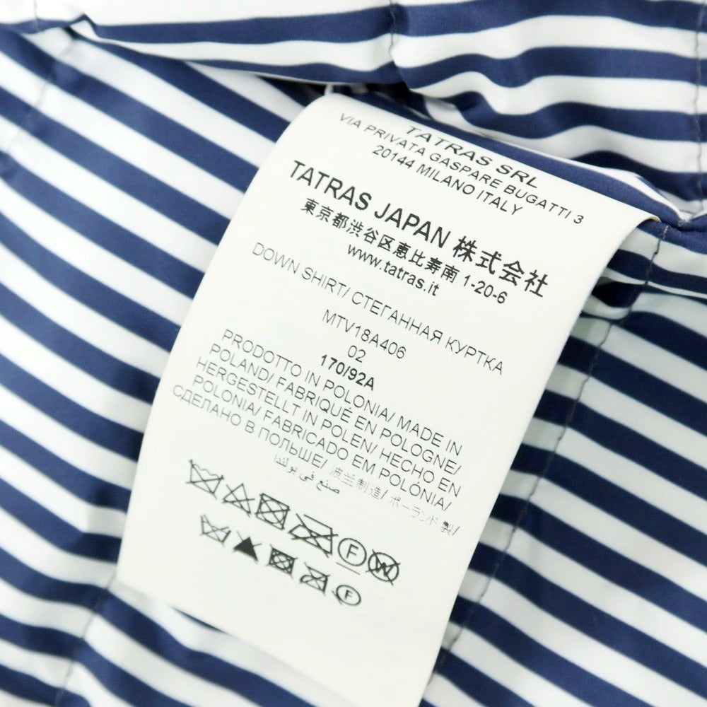 【中古】ルーチェバノッティ LUCIO VANOTTI × TATRAS ポリエステル ダウンジャケット ダウンコート ブラック【サイズ2】【 状態ランクB 】【 メンズ 】