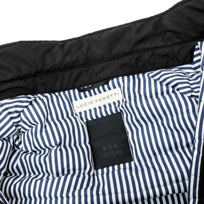 【中古】ルーチェバノッティ LUCIO VANOTTI × TATRAS ポリエステル ダウンジャケット ダウンコート ブラック【サイズ2】【 状態ランクB 】【 メンズ 】