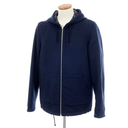 【中古】マルニ MARNI ウール フーデッドブルゾン ネイビー【サイズ48】【 状態ランクB 】【 メンズ 】