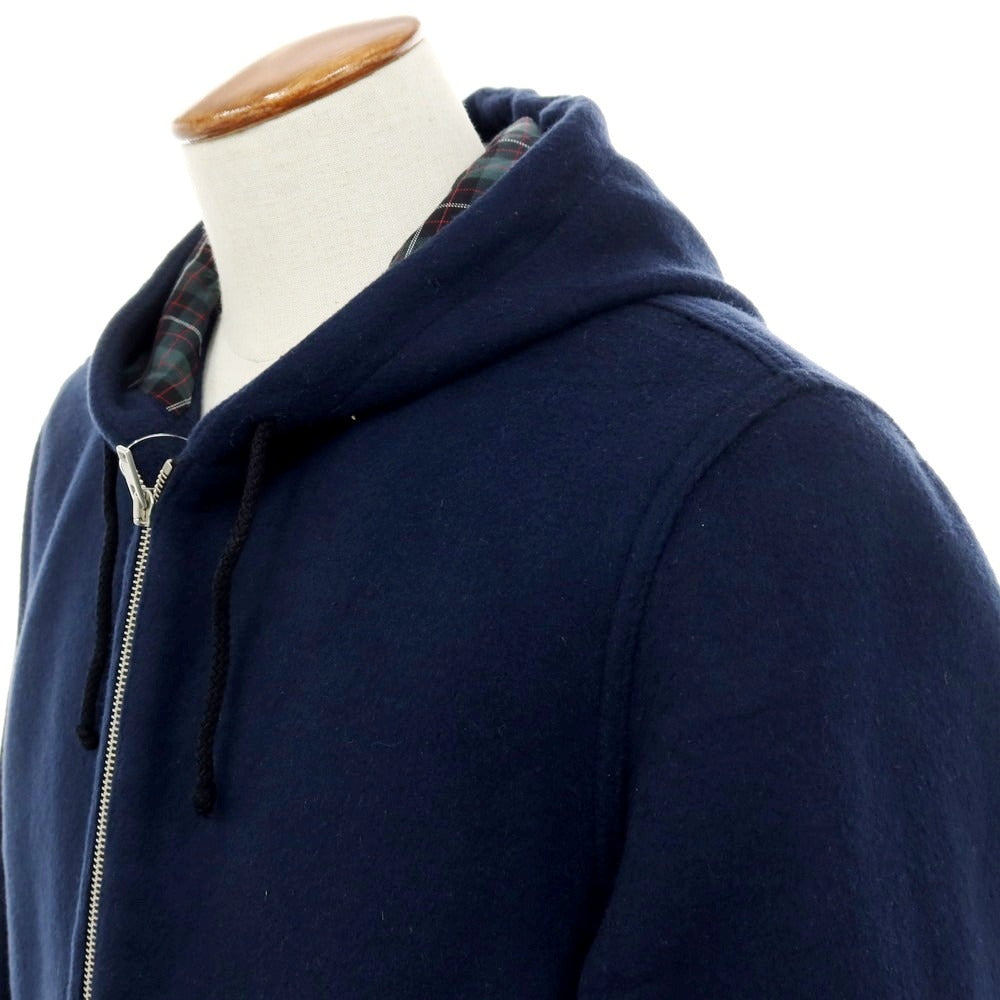 【中古】マルニ MARNI ウール フーデッドブルゾン ネイビー【サイズ48】【 状態ランクB 】【 メンズ 】