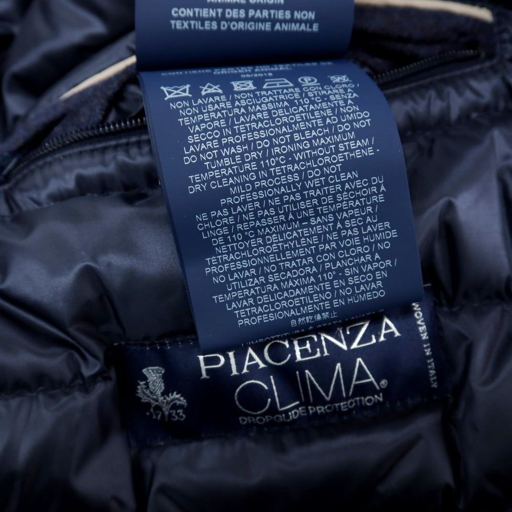 【中古】【未使用】ヘルノ Herno Resort シルクカシミヤ ダウンベスト ネイビー【サイズ48】【 状態ランクS 】【 メンズ 】