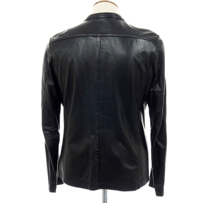 【中古】カスタムカルチャー CUSTOM CULTURE シープスキン ライダースジャケット ブラック【サイズ3】【 状態ランクB 】【 メンズ 】