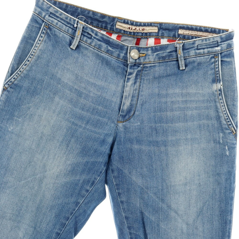 【中古】アティピコ AT.P.CO ストレッチ デニムスラックスパンツ ブルー【サイズ32】【 状態ランクC 】【 メンズ 】