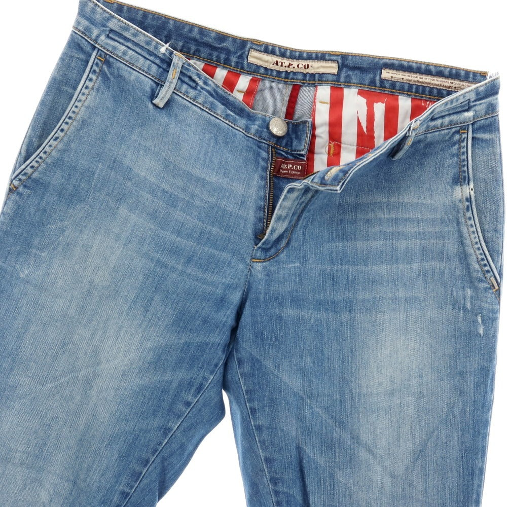 【中古】アティピコ AT.P.CO ストレッチ デニムスラックスパンツ ブルー【サイズ32】【 状態ランクC 】【 メンズ 】